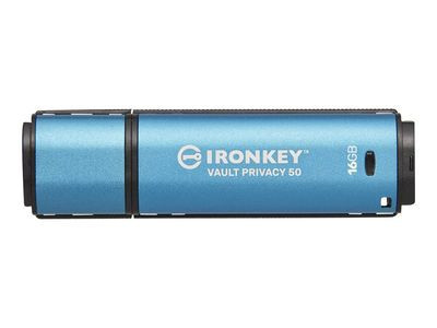 Memorie USB Kingston IronKey Vault Privacy 50C 16GB USB-C Blue foto