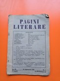 Revista Pagini literare - an III, nr. 9/15.09.1936