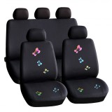 Huse universale pentru scaune auto, 9 piese, model fluturi, Carguard