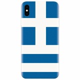 Husa silicon pentru Apple Iphone XS, Greece Flag