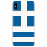 Husa silicon pentru Apple Iphone X, Greece Flag