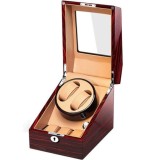 Cumpara ieftin Cutie intors ceasuri automatice iUni, Watch Winder 2 + 3 spatii depozitare Mahon-Mandarine