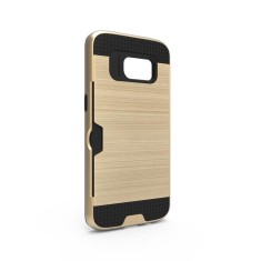 Husa Plastic Samsung S7 g930 Gold Cover Brush