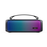 Boxa portabila ABTS-08-BK, 8 W, Lumini RGB, FM Radio, Bluetooth, Negru, Akai