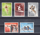 M2 TS1 5 - Timbre foarte veche - San Marino - Jocurile olimpice - Roma 1964, Sport, Nestampilat
