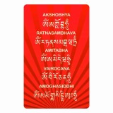 Cumpara ieftin Card cu Buddha Medicine Amitabha Rosu Gau