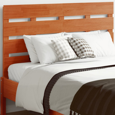 vidaXL Tăblie de pat, maro ceruit, 120 cm, lemn masiv de pin foto
