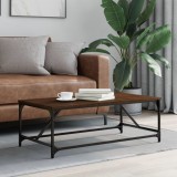 Gossi masuta de cafea, stejar maro, 100x50x35 cm, lemn prelucrat