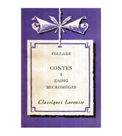 Voltaire - Contes I Zadig Micromegas - 117344