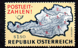 AUSTRIA 1966, Introducerea codurilor postale, serie neuzata, MNH
