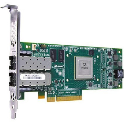 Placa de retea server Dell QLE8152 FE0210401 10GB PCI-E Dual Port HBA Full Height foto