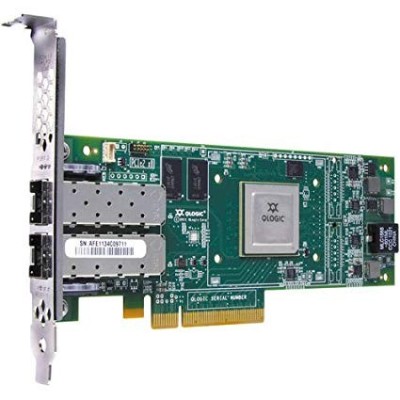 Placa de retea server Dell QLE8152 FE0210401 10GB PCI-E Dual Port HBA Full Height foto