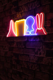 Decoratiune luminoasa LED, Sponge Team , Benzi flexibile de neon, DC 12 V, Multicolor, Neon Graph
