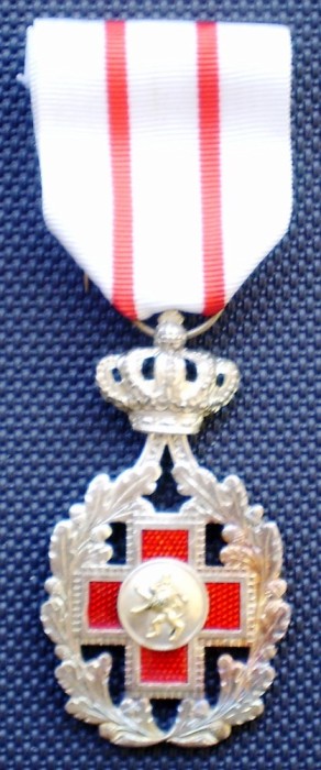 5.223 MEDALIE BELGIA CRUCEA ROSIE MEDAILLE DE LA CROIX ROUGE CLS. a 2a