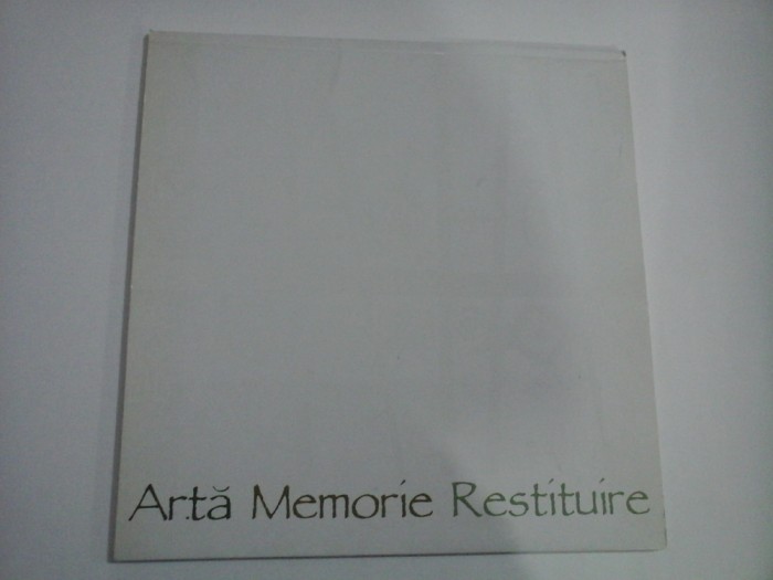 ARTA, MEMORIE, RESTITUIRE - ALBUM