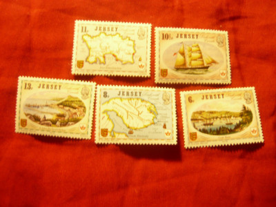 Serie Jersey 1978 - Istoria comuna Jersey-Canada , 5 valori foto
