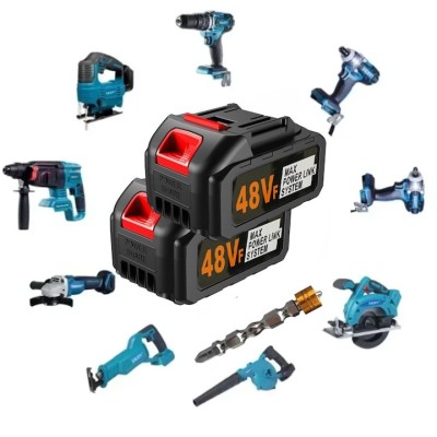 Set 2 acumulatori APF&amp;reg; Li-Ion 48V MAX, compatibili unelte electrice, bit magnetic cu 2 capete gratuit foto