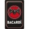 Placa metalica - Bacardi Logo