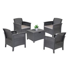Leziter Set de mobilier de gradina Venus Quadro Mobalis Homvera
