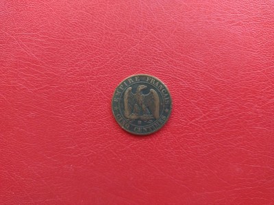 FRANTA - Moneda 5 CENTIMES 1864 ( bronz ) foto