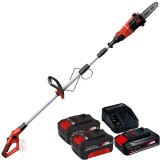 Einhell GE-LC 18 Li T PXC + Starter Kit + Twinpack - Drujba 17 cm 3.76 m/s + Set 1 acumulator si incarcator Li-Ion 18 V 2.5 Ah + Set 2 acumulatori Li-