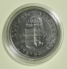 SV * Ungaria 100 FORINT 1991 * Papa Ioan Paul II * UNC+ in capsula foto