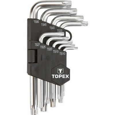 Set chei imbus cu profil pentagonal scurte topex 35D950 HardWork ToolsRange foto