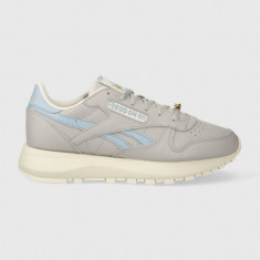 Reebok Classic sneakers din piele CLASSIC LEATHER culoarea gri