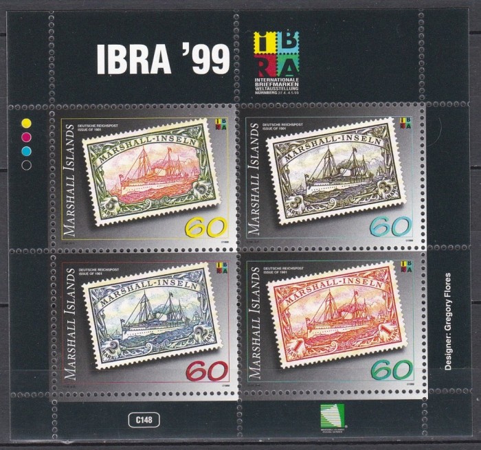 Marshall, Insule 1999 - Expoziția Internațională de Timbre &bdquo;IBRA &#039;99&rdquo; - N&uuml;rnberg, Colita, MNH