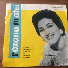 roxana matei pomul cu vrabii disc single 7" vinyl muzica mambo latin pop EDC 226