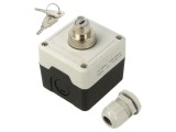 Casetă de comandă PROMET PY1BOS-2, 1 buton convex, IP40, poliamidă 6A