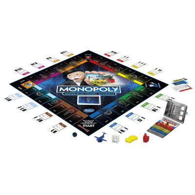 Joc de societate Monopoly Super Electronic Banking-Castiga Tot Hasbro, 2-4 jucatori, 8 ani+ foto