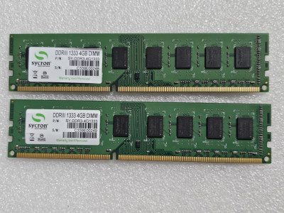 Kit memorie RAM desktop Sycron 8GB (2 x 4GB) DDR3 1333MHz SY-DDR3-4G1333 foto