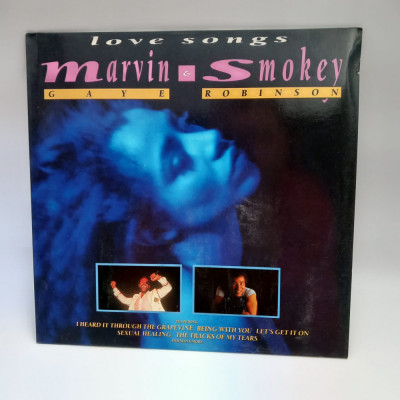 Marvin Gaye &amp;amp; Smokey Robinson - Love Songs _ lp,vinyl _ Telestar 1988 UK _ NM/NM foto