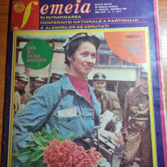 revista femeia noiembrie 1982-art. si foto orasul tulcea,sighisoara,i.caramitru