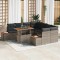 vidaXL Set de masă pentru grădină 9 pcs Gri și Brown 100 x 55 x 73 cm 3350056