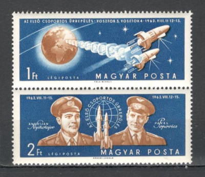 Ungaria.1962 Posta aeriana:Cosmonautica-Vostok 3 si 4 SU.204 foto