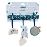 Jucarie bebe pentru leagan si carucior, cu sunete si oglinda, Ursulet Koala