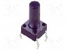 Microintrerupator, 6x6mm, OFF-(ON), SPST-NO, SCHURTER - 1301.9307