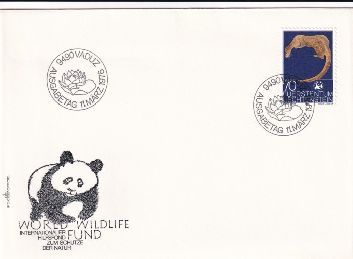FILATELIE TEMATICA - PLIC LIECHTENSTEIN TEMATICA FAUNA URS PANDA