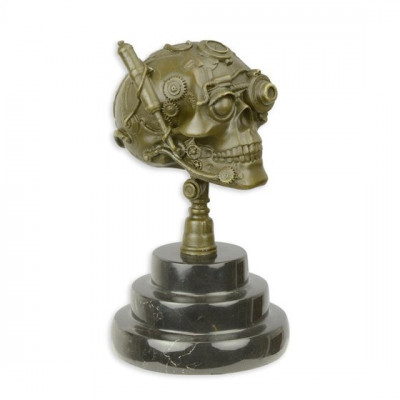 Skeleton - statueta steampunk din bronz BX-15 foto