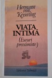 Viata intima (Eseuri proximiste) - Hermann von Keyserling - Carte