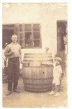 1534 - RESITA MONTANA, Mester de butoaie - old postcard, real PHOTO - used 1926