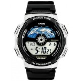 Casio AE-1100W-1AVEF , Ceas Digital De Bărbați 42mm Cu Baterie Și Curea De Cauciuc Neagră