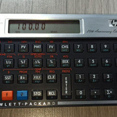Calculator financiar HP 12c Platinum 25th Anniversary Edition cu husa
