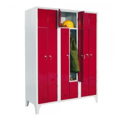 VESTIAR METALIC CU 6 POSTURI Z COLOR 717/03P/AZ, 1200x500x1950 mm (LxlxH), Italia