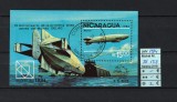 Timbre Nicaragua, 1984 | 75 de ani de la zborul Zeppelin &icirc;n jurul lumii | aph, Aviatie, Stampilat