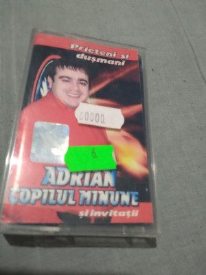 CASETA AUDIO ADRIAN COPILUL MINUNE-PRIETENI SI DUSMANI ORIGINALA foto