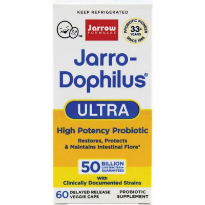 Jarro-Dophilus Ultra, 60cps, Jarrow Formulas foto