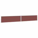 Cumpara ieftin Copertina laterala retractabila de terasa, maro, 170 x 1200 cm